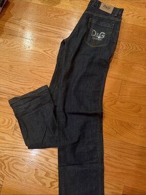 D&G womenDark Blue  Straight Jeans sz 14
